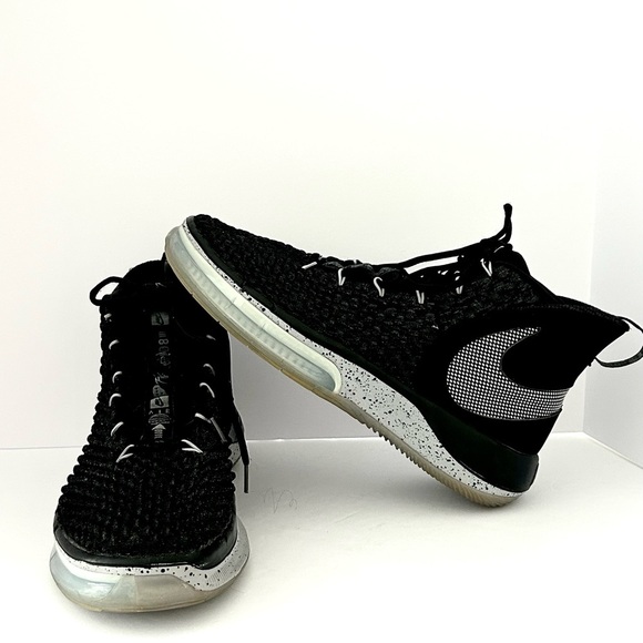 Nike AlphaDunk Carbon Fiber Basketball Shoe Sneaker OREO Wolf Gray Size 13 - Picture 3 of 16